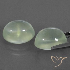 Shop natural 5.22ct Vert jaune léger Préhnite gems, ovale, from Afrique du Sud at GemSelect. In stock, global shipping!