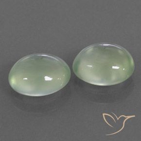 Shop natural 3.53ct Pale Yellowish Green    Préhnite gems, ovale, from Afrique du Sud at GemSelect. In stock, global shipping!