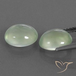 Shop natural 3.53ct Pale Yellowish Green    Préhnite gems, ovale, from Afrique du Sud at GemSelect. In stock, global shipping!