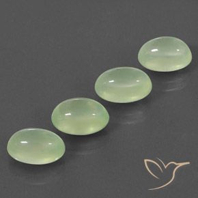 Shop natural 9.02ct Pale Pear Green  Préhnite gems, ovale, from Afrique du Sud at GemSelect. In stock, global shipping!