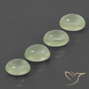 Shop natural 6.39ct Pale Pear Green  Préhnite gems, ovale, from Afrique du Sud at GemSelect. In stock, global shipping!