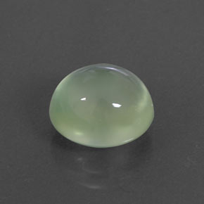 Préhnite vert naturelle transparent, 3,85 ct, transparent / translucide