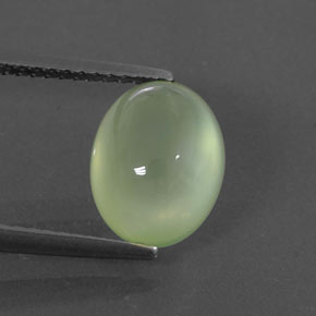 Préhnite vert naturelle transparent, 3,50 ct, transparent / translucide