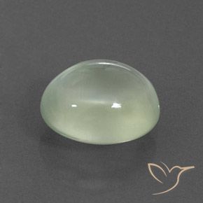 Préhnite Yellow Green  naturelle ovale, 3.91 ct, Transparent / Translucide
