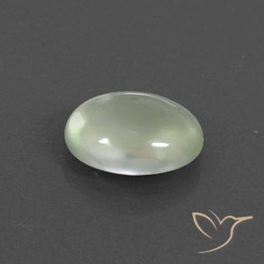 Préhnite Pale Green  naturelle ovale, 2.68 ct, Transparent