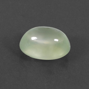Préhnite vert naturelle transparent, 3,09 ct, transparent / translucide