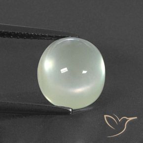 3.36ct Naturel Warm Green  Préhnite, ovale, Transparent / Translucide