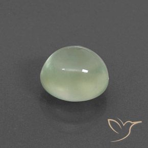 Préhnite Pale Green  naturelle ovale, 2.37 ct, Transparent / Translucide