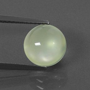 Préhnite vert naturelle transparent, 2,99 ct, transparent / translucide