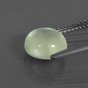 Préhnite vert naturelle transparent, 2,99 ct, transparent / translucide