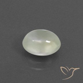 Préhnite Light Green  naturelle ovale, 1.70 ct, Transparent