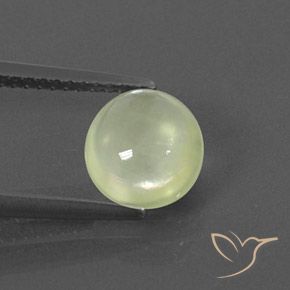 1.84ct Naturel Olive Green  Préhnite, ovale, Transparent