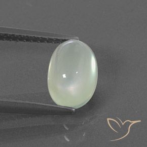 1.98ct Naturel Vert clair Préhnite, ovale, Transparent / Translucide