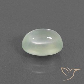 Préhnite Vert clair naturelle ovale, 1.98 ct, Transparent / Translucide