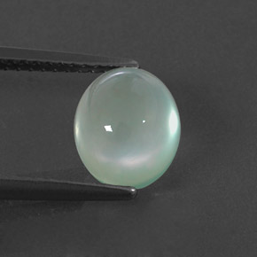 Préhnite vert naturelle transparent, 2,82 ct, transparent / translucide