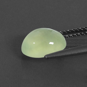 Préhnite vert naturelle transparent, 2,48 ct, transparent / translucide