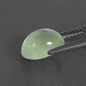 Préhnite vert naturelle transparent, 2,63 ct, transparent / translucide