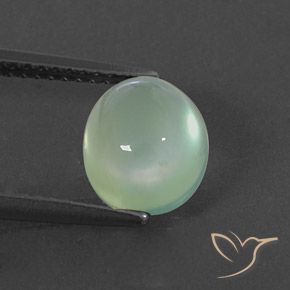 2.94ct Naturel Vert très clair Préhnite, ovale, Transparent / Translucide