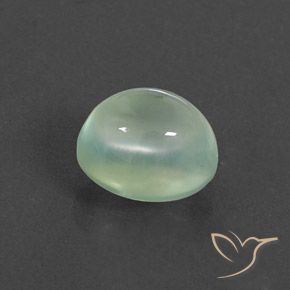 Préhnite Vert très clair naturelle ovale, 2.94 ct, Transparent / Translucide