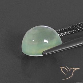 Préhnite Vert très clair naturelle ovale, 2.94 ct, Transparent / Translucide