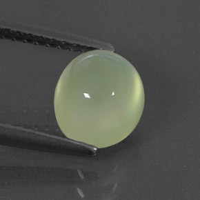 Préhnite vert naturelle transparent, 1,88 ct, transparent / translucide