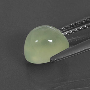 Préhnite vert naturelle transparent, 1,88 ct, transparent / translucide