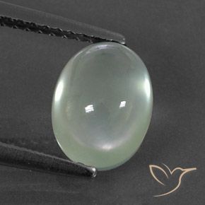 2.22ct Naturel Very Light Green  Préhnite, ovale, Transparent / Translucide