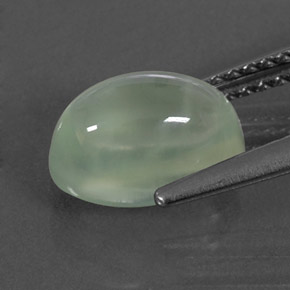 Préhnite vert naturelle transparent, 2,43 ct, transparent / translucide