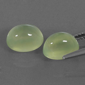 Achetez naturel ct vert préhnite gems, transparent, en provenance afrique du sud chez gemselect. en stock, livraison internationale!