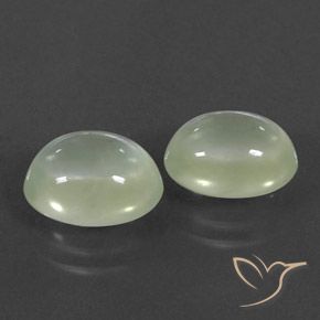 Shop natural 6.09ct Olive Green  Préhnite gems, ovale, from Afrique du Sud at GemSelect. In stock, global shipping!
