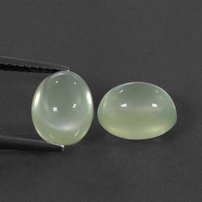 Achetez naturel 5,49ct vert préhnite gems, transparent, en provenance afrique du sud chez gemselect. en stock, livraison internationale!