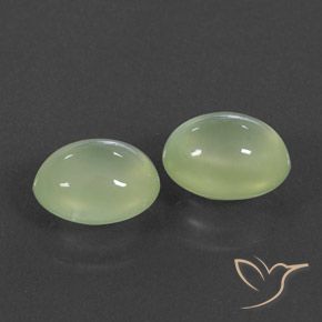 Shop natural 5.16ct Pale Pear Green  Préhnite gems, ovale, from Afrique du Sud at GemSelect. In stock, global shipping!