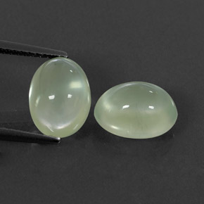 Achetez naturel ct vert préhnite gems, transparent, en provenance afrique du sud chez gemselect. en stock, livraison internationale!