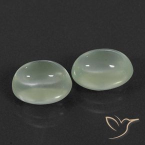Shop natural 4.75ct Light Green  Préhnite gems, ovale, from Afrique du Sud at GemSelect. In stock, global shipping!