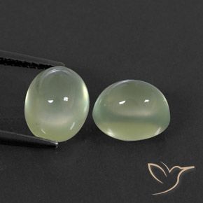 5.41ctw Naturel Yellow Green  Préhnite, ovale, Transparent / Translucide