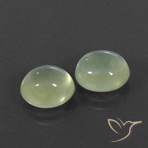 Shop natural 4.87ct Pale Green  Préhnite gems, ovale, from Afrique du Sud at GemSelect. In stock, global shipping!