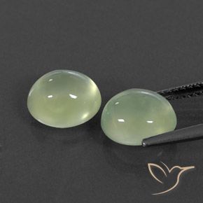 Shop natural 4.87ct Pale Green  Préhnite gems, ovale, from Afrique du Sud at GemSelect. In stock, global shipping!