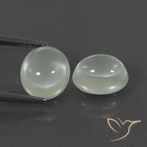Achetez naturel 5,18ct blanc préhnite gems, transparent, en provenance afrique du sud chez gemselect. en stock, livraison internationale!