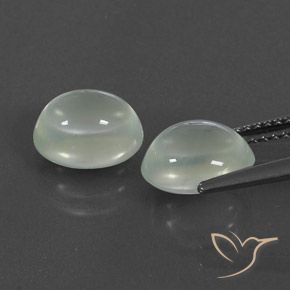 Achetez naturel 5,18ct blanc préhnite gems, transparent, en provenance afrique du sud chez gemselect. en stock, livraison internationale!