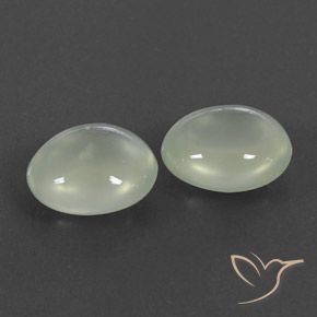 Shop natural 5.53ct Olive Green  Préhnite gems, ovale, from Afrique du Sud at GemSelect. In stock, global shipping!