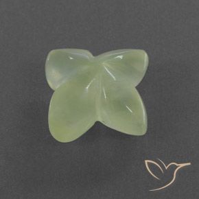 Préhnite Pale Green  naturelle Taille Fleur, 5.43 ct, Transparent / Translucide