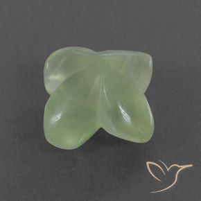 Préhnite Pale Green  naturelle Taille Fleur, 6.89 ct, Transparent / Translucide