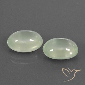 Shop natural 7.47ct Vert grisâtre Préhnite gems, ovale, from Afrique du Sud at GemSelect. In stock, global shipping!