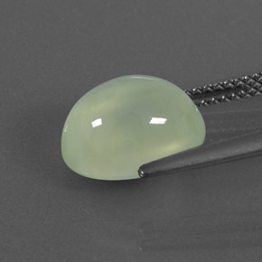 Préhnite vert naturelle transparent, 5,17 ct, transparent / translucide