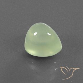 Préhnite Vert clair naturelle En forme de poire, 3.14 ct, Transparent / Translucide