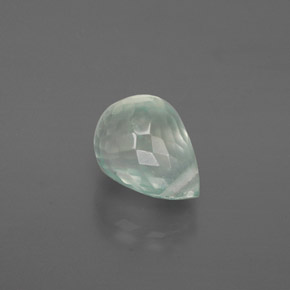 Préhnite vert naturelle briolette, 1,73 ct, transparent