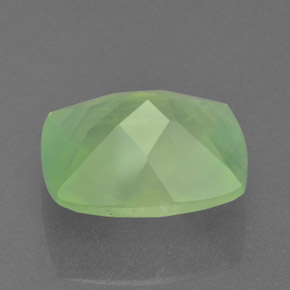 Préhnite vert naturelle coupe coussin, 5,31 ct, translucide
