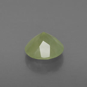 Préhnite vert naturelle transparent, 1,73 ct, transparent / translucide