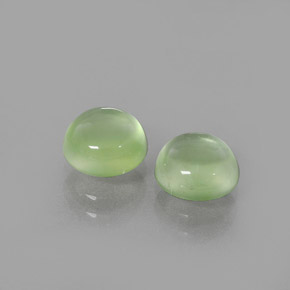 Achetez naturel 2,97ct vert préhnite gems, coupe roude, en provenance afrique du sud chez gemselect. en stock, livraison internationale!