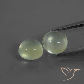 4.00ctw Naturel Vert chaud Préhnite, Tour, Transparent